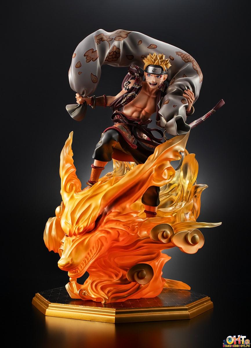 Megahouse Precious G.E.M. Series NARUTO Shippuden Naruto Uzumaki Wind God ＆ Sasuke Uchiha Thunder God Set