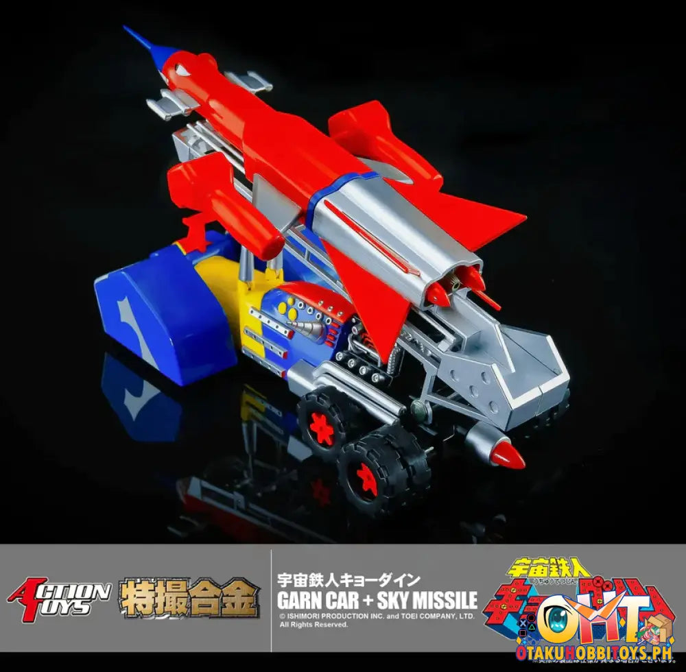 Action Toys Space Ironman Kyodain Diecast Garn Car + Sky Missile Articulated Figure
