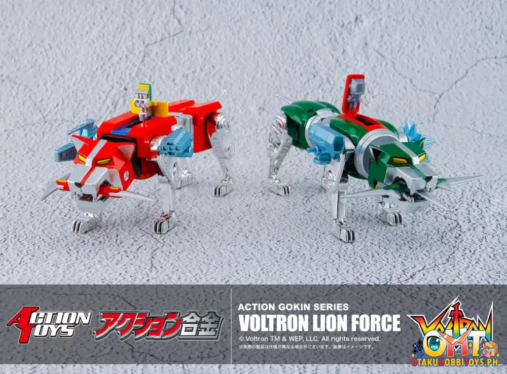 Action Toys Voltron: Defender Of The Universe Mini Gokin Series Voltron Lion Force