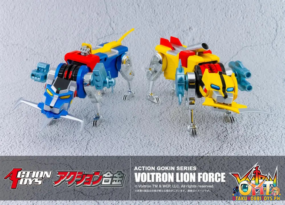 Action Toys Voltron: Defender Of The Universe Mini Gokin Series Voltron Lion Force