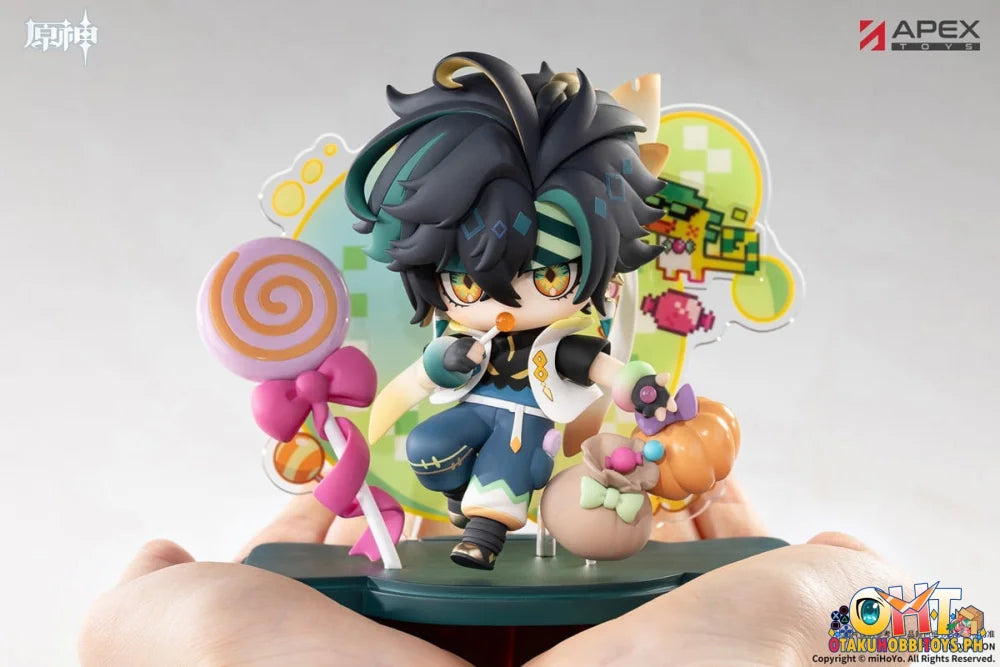 APEX TOYS Genshin Impact Twilight Whimsy Series - Kinich Chibi Painted Figure w BONUS