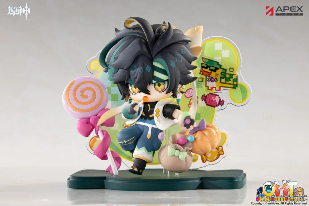 APEX TOYS Genshin Impact Twilight Whimsy Series - Kinich Chibi Painted Figure w BONUS