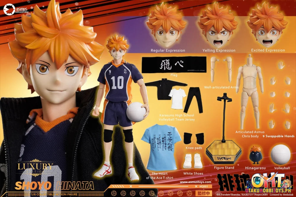 ASMUS TOYS 1/6 Haikyuu!! Shoyo Hinata LUXURY Edition HQ01ALUX Scale Figure