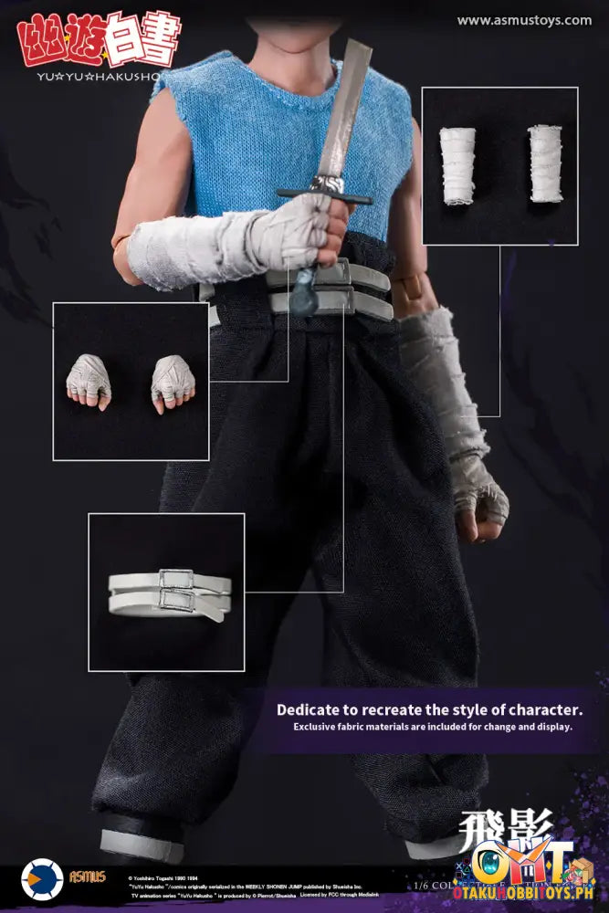 Asmus Toys Yu Hakusho 1/6 Hiei Luxury Edition Yuyu001Lux Articulated Figure