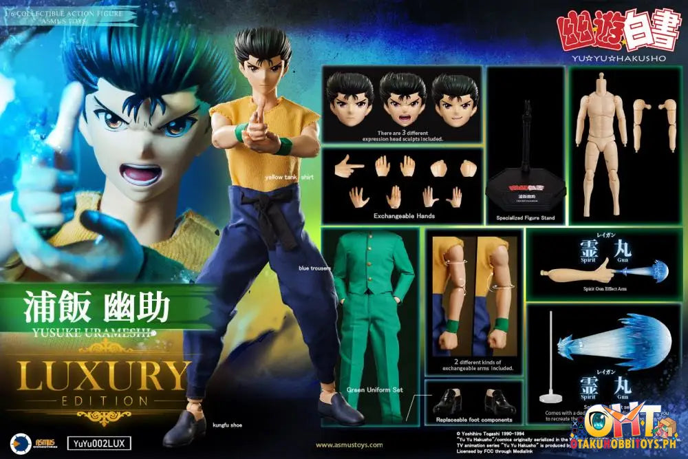 Asmus Toys Yu Hakusho 1/6 Yusuke Urameshi Luxury Edition Yuyu002Lux Articulated Figure