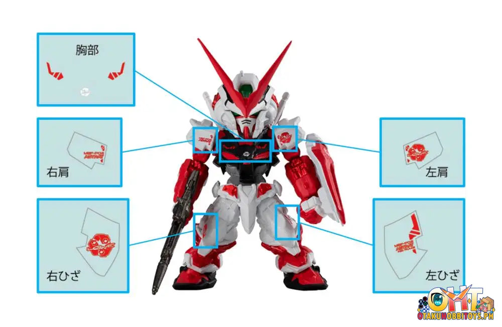 Bandai Mobile Suit Gundam Seed Fw Converge Core Astray Red & Blue Set W/O Gum