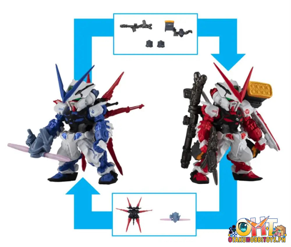 Bandai Mobile Suit Gundam Seed Fw Converge Core Astray Red & Blue Set W/O Gum