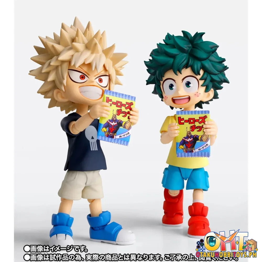 Bandai My Hero Academia S.H.Figuarts IZUKU MIDORIYA & KATSUKI BAKUGO-Childhood set- - Articulated Figure
