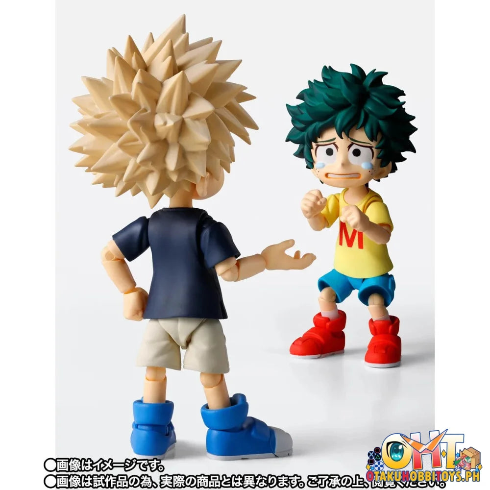 Bandai My Hero Academia S.H.Figuarts IZUKU MIDORIYA & KATSUKI BAKUGO-Childhood set- - Articulated Figure