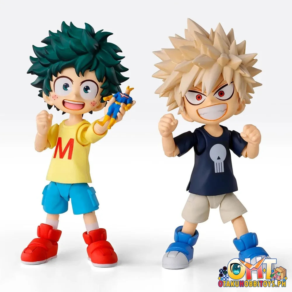Bandai My Hero Academia S.H.Figuarts IZUKU MIDORIYA & KATSUKI BAKUGO-Childhood set- - Articulated Figure