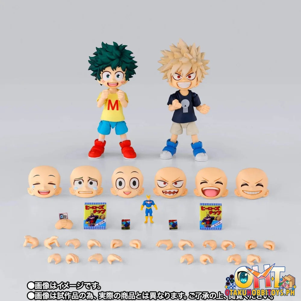 Bandai My Hero Academia S.H.Figuarts IZUKU MIDORIYA & KATSUKI BAKUGO-Childhood set- - Articulated Figure