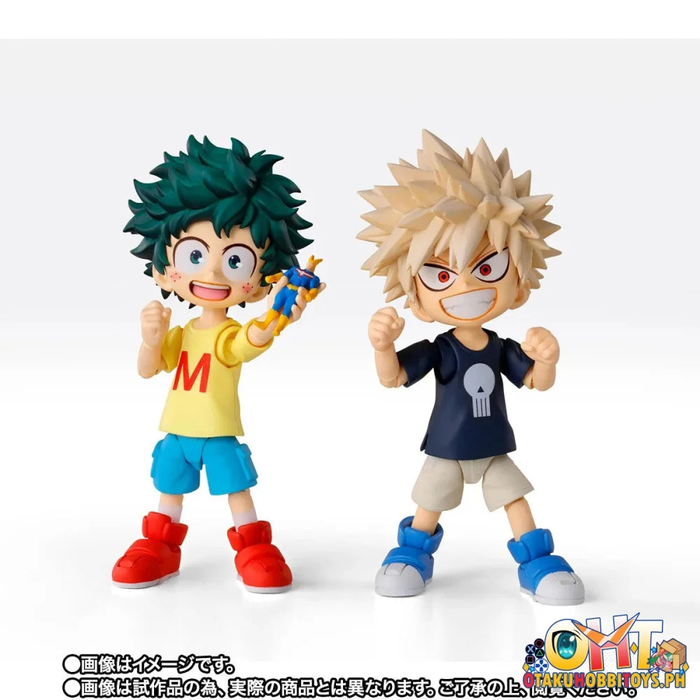 Bandai My Hero Academia S.H.Figuarts IZUKU MIDORIYA & KATSUKI BAKUGO-Childhood set- - Articulated Figure