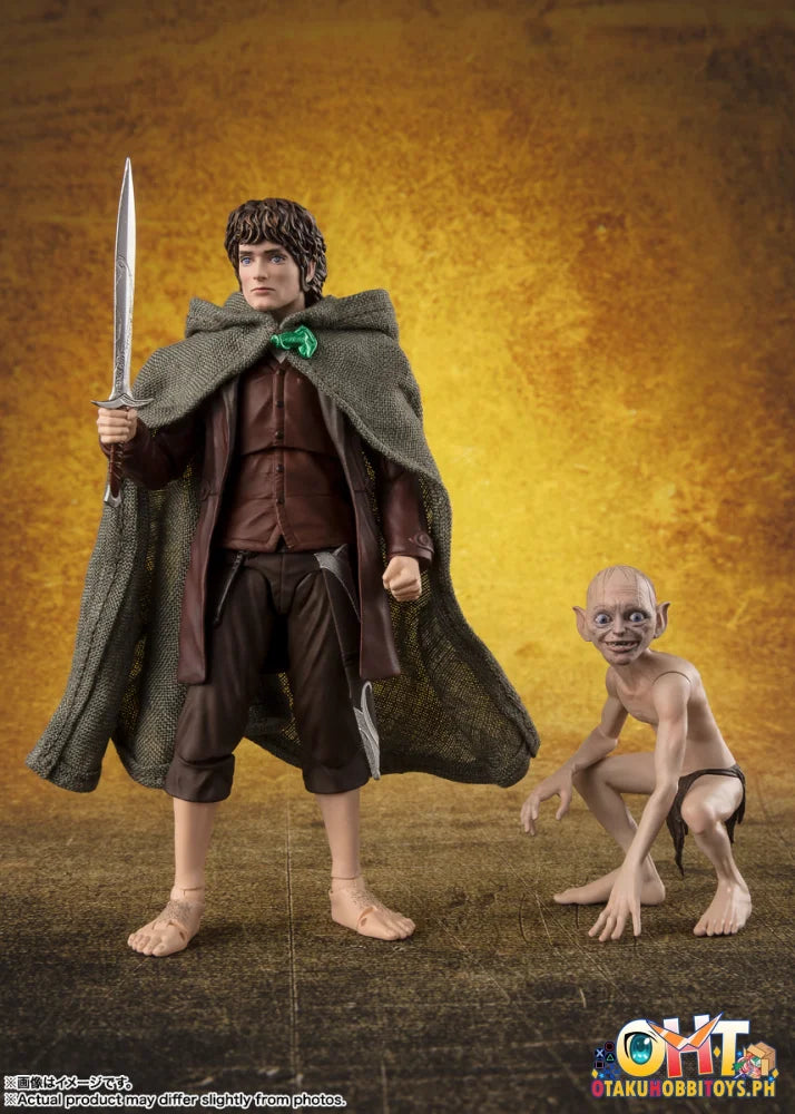 Bandai S.h.figuarts Frodo Baggins & Gollum (The Lord Of The Rings: Fellowship Ring) Scale Figure