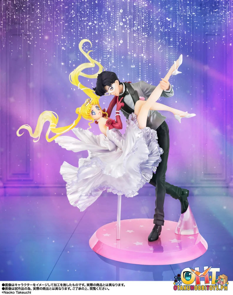 Bandai Sailor Moon Series Figuarts Zero chouette chouette USAGI & TUXEDO MASK [Moonlight Glow Edition] + item B