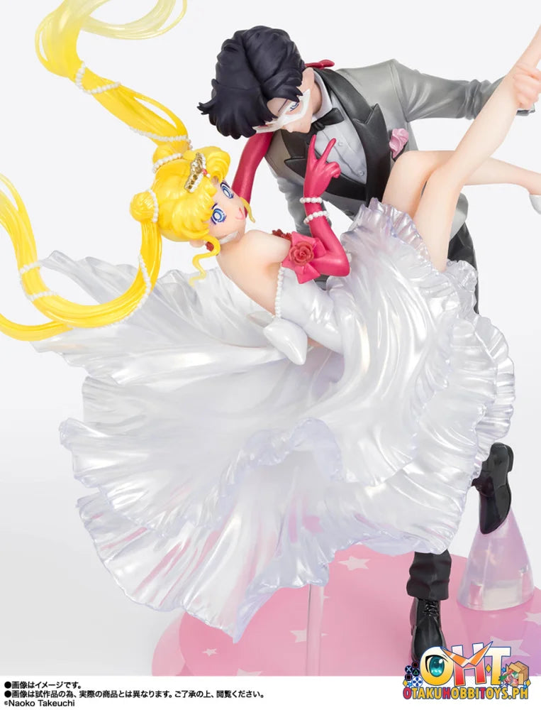 Bandai Sailor Moon Series Figuarts Zero chouette chouette USAGI & TUXEDO MASK [Moonlight Glow Edition] + item B