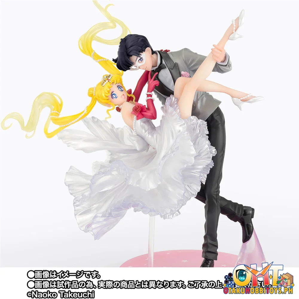 Bandai Sailor Moon Series Figuarts Zero chouette chouette USAGI & TUXEDO MASK [Moonlight Glow Edition] + item B