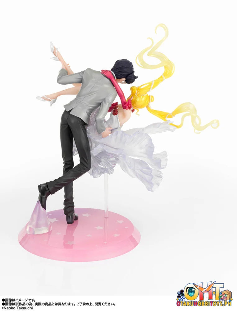 Bandai Sailor Moon Series Figuarts Zero chouette chouette USAGI & TUXEDO MASK [Moonlight Glow Edition] + item B