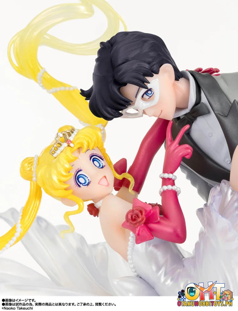 Bandai Sailor Moon Series Figuarts Zero chouette chouette USAGI & TUXEDO MASK [Moonlight Glow Edition] + item B