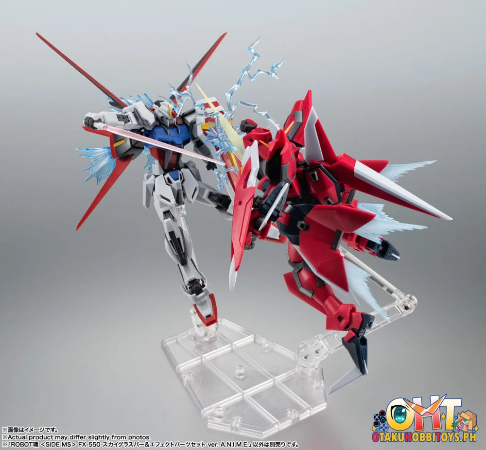 Bandai The Robot Spirits Fx-550 Skygrasper & Effect Parts Set Ver. A.n.i.m.e. Articulate Figure