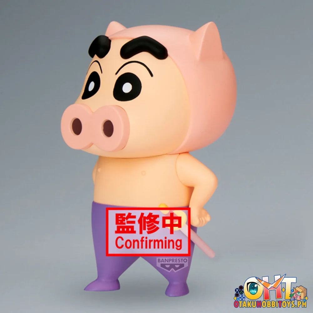 Banpresto Crayon Shinchan Cosplay Shinchan Figure-buriburizaemon Shinchan&waniyamasan Shinchan-(a:buriburizaemon