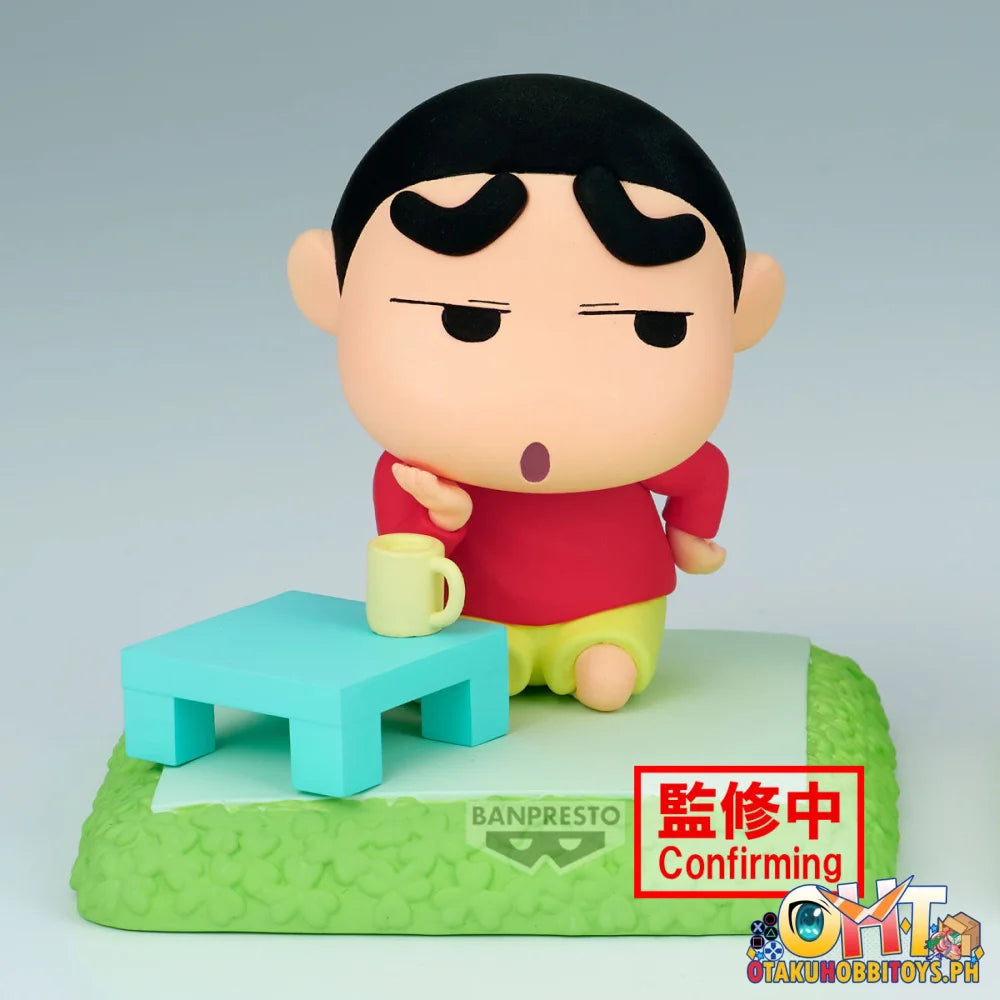 Banpresto Crayon Shinchan Nakayoshi Memories-play House-with Kazama-kun(a:shinnosuke) Prize Figure