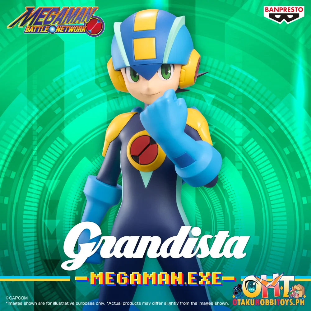 Banpresto Mega Man Battle Network Grandista-mega Man.exe- Prize Figure