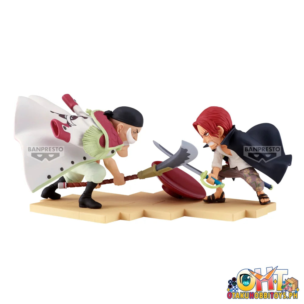 Banpresto One Piece World Collectable Figure Log Stories-Edward.newgate Vs Shanks- Prize