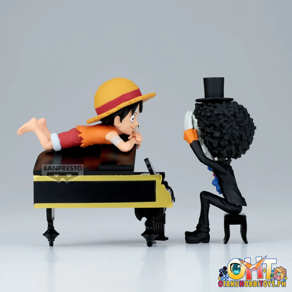 Banpresto One Piece World Collectable Figure Log Stories-monkey D.luffy & Brook-’That’s Great!! After All This Time