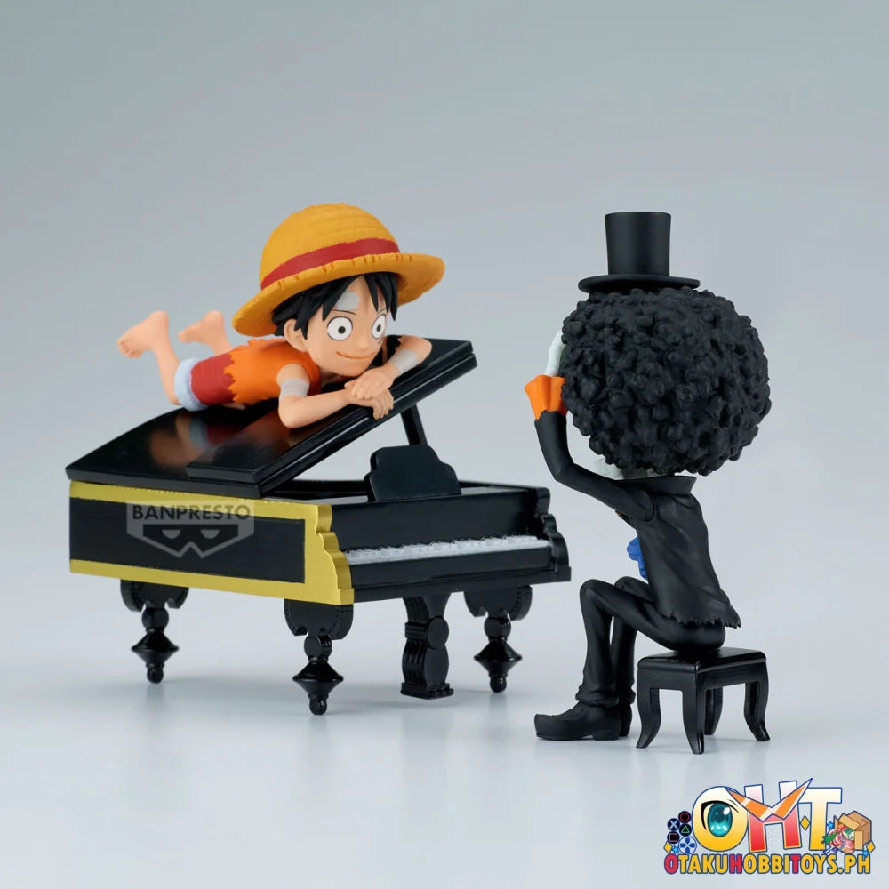 Banpresto One Piece World Collectable Figure Log Stories-monkey D.luffy & Brook-’That’s Great!! After All This Time