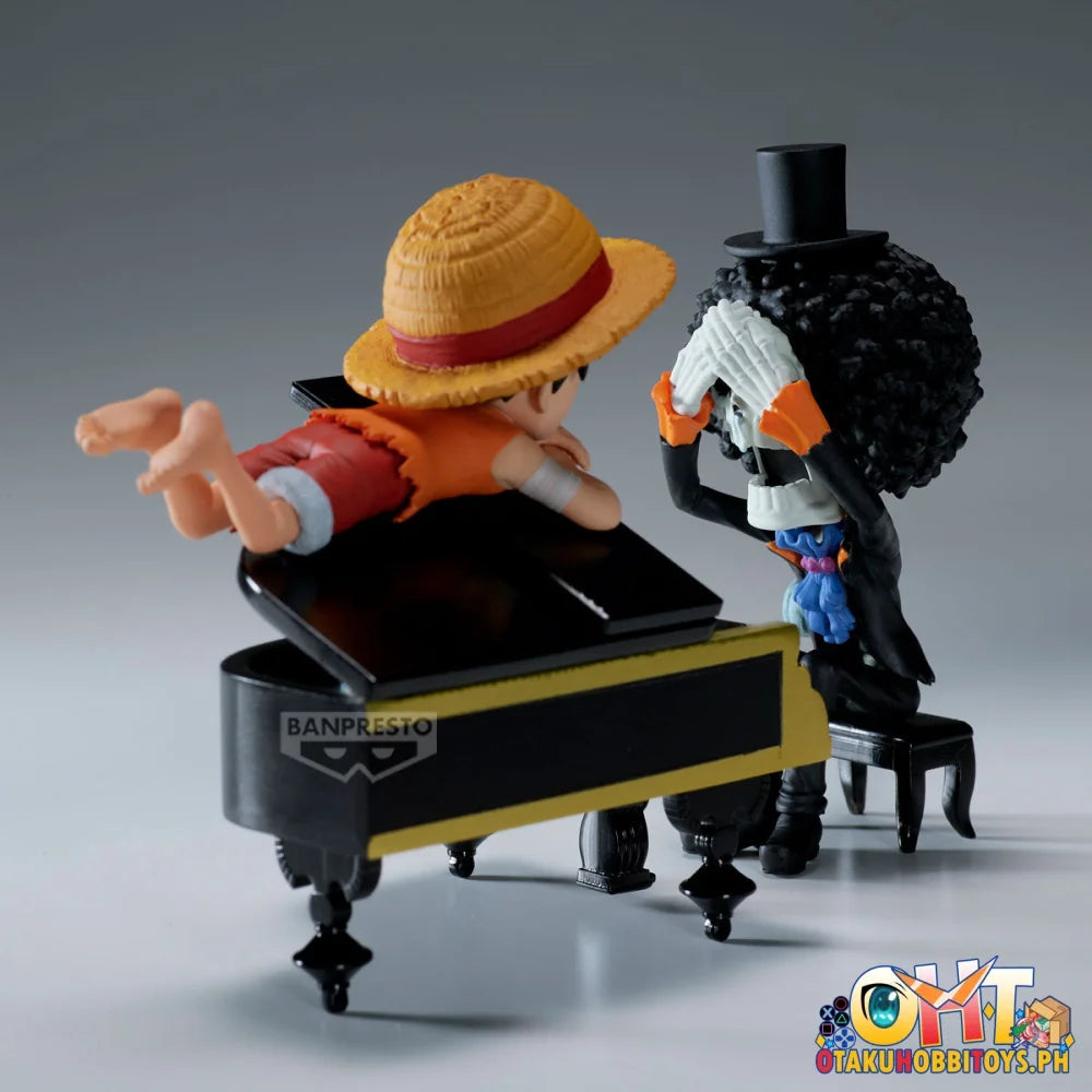 Banpresto One Piece World Collectable Figure Log Stories-monkey D.luffy & Brook-’That’s Great!! After All This Time