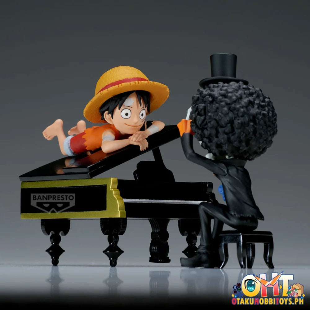 Banpresto One Piece World Collectable Figure Log Stories-monkey D.luffy & Brook-’That’s Great!! After All This Time