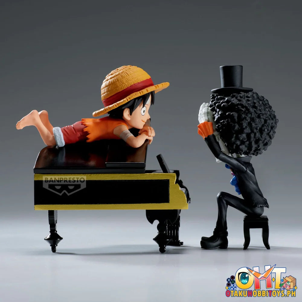 Banpresto One Piece World Collectable Figure Log Stories-monkey D.luffy & Brook-’That’s Great!! After All This Time