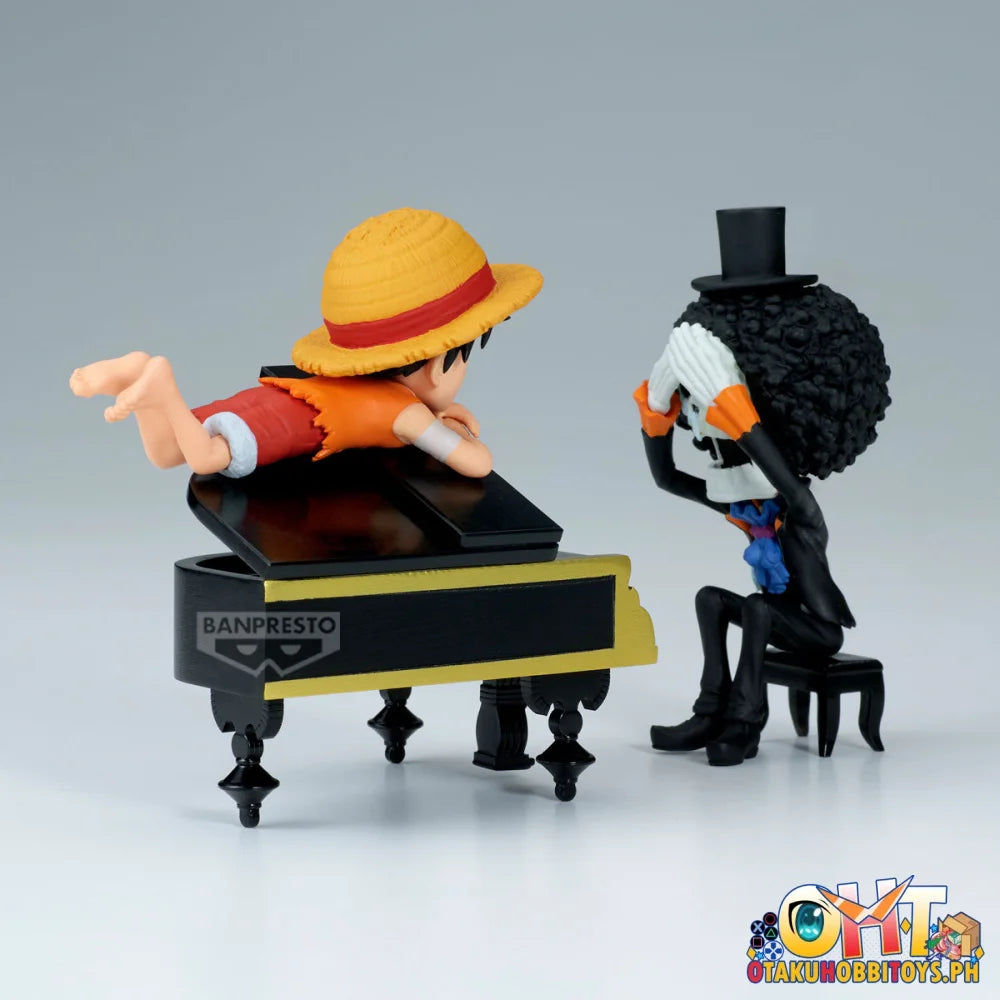 Banpresto One Piece World Collectable Figure Log Stories-monkey D.luffy & Brook-’That’s Great!! After All This Time