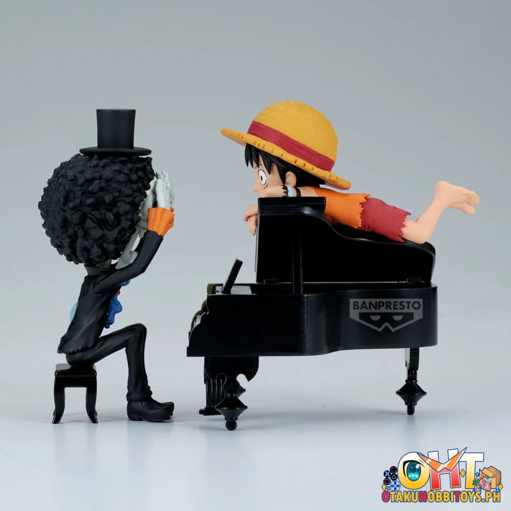 Banpresto One Piece World Collectable Figure Log Stories-monkey D.luffy & Brook-’That’s Great!! After All This Time