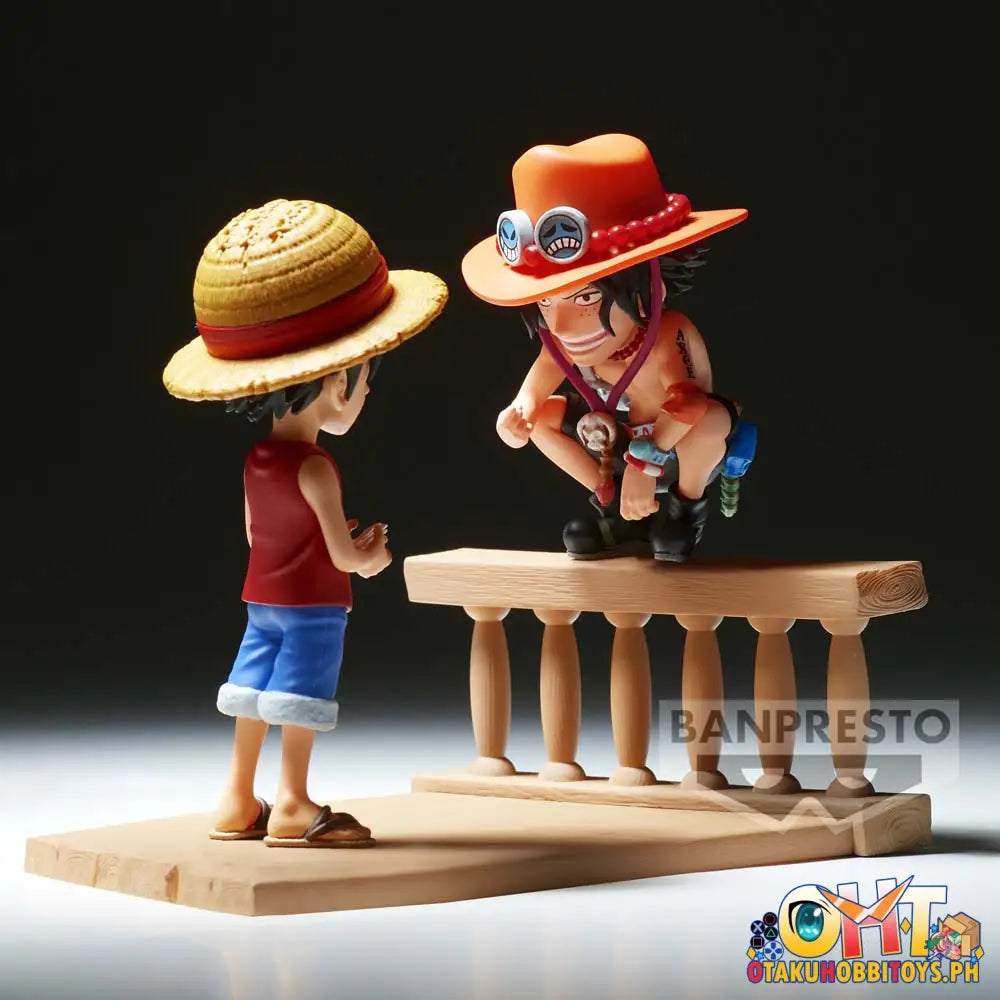 Banpresto One Piece World Collectable Figure Log Stories Monkey.d.luffy & Portgas.d.ace Prize