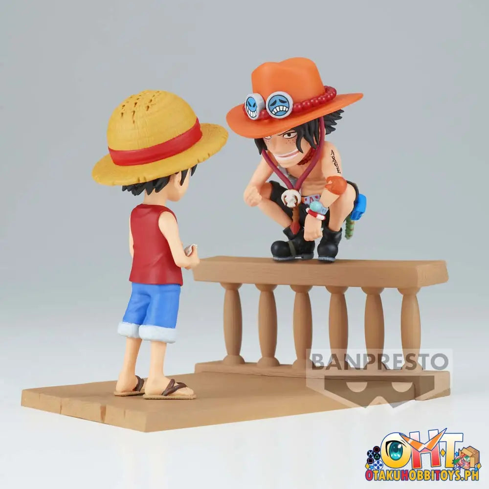 Banpresto One Piece World Collectable Figure Log Stories Monkey.d.luffy & Portgas.d.ace Prize