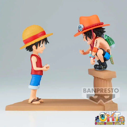 Banpresto One Piece World Collectable Figure Log Stories Monkey.d.luffy & Portgas.d.ace Prize