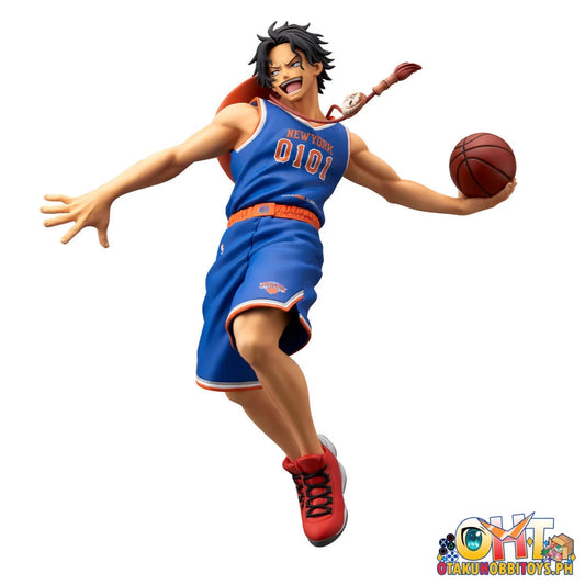 Banpresto ONE PIECE x NBA Master Stars Piece - Portgas D. Ace (New York Knicks) - Prize Figure