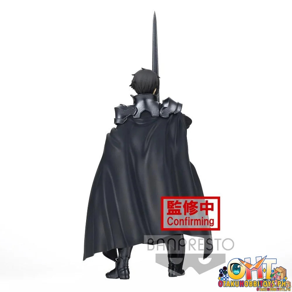 Banpresto Rising Steel Integrity Knight Kirito Figure - Sword Art Online: Alicization On Hand