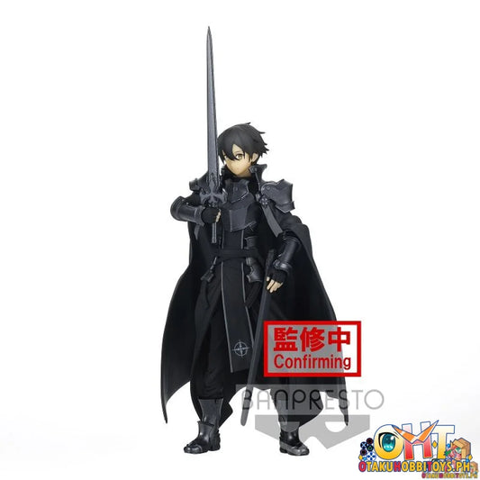 Banpresto Rising Steel Integrity Knight Kirito Figure - Sword Art Online: Alicization On Hand