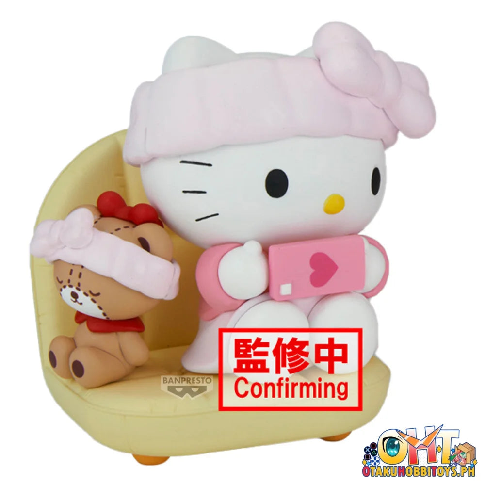 Banpresto Sanrio Characters Nakayoshi Memories Relaxing Time at Home -hello Kitty & My Melody- (a:hello Kitty) Prize