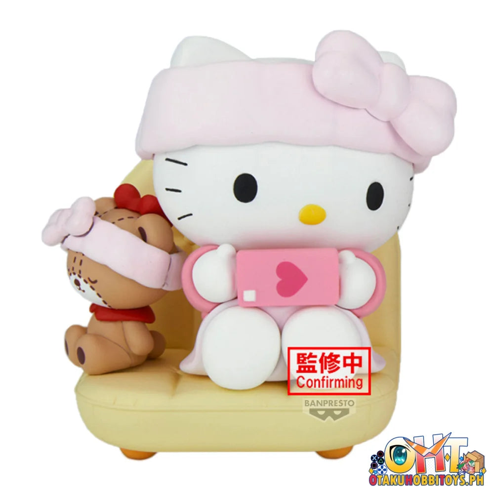 Banpresto Sanrio Characters Nakayoshi Memories Relaxing Time at Home -hello Kitty & My Melody- (a:hello Kitty) Prize