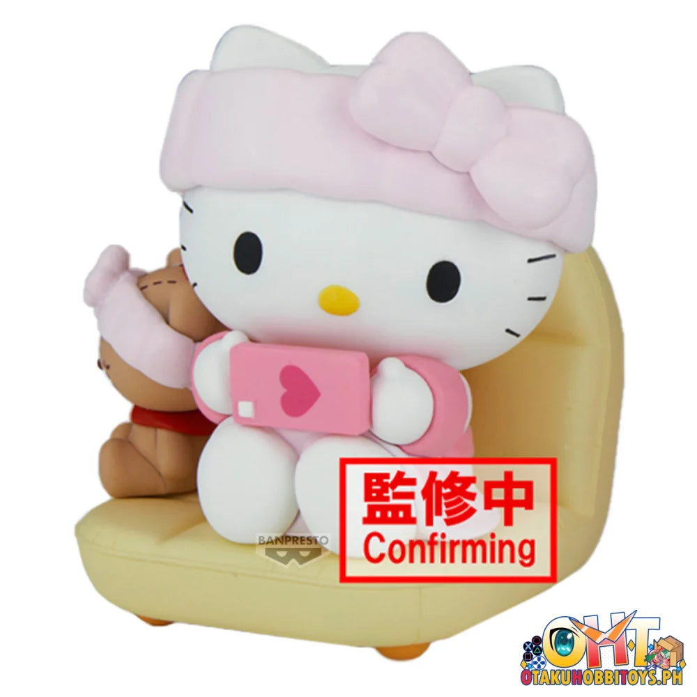 Banpresto Sanrio Characters Nakayoshi Memories Relaxing Time at Home -hello Kitty & My Melody- (a:hello Kitty) Prize