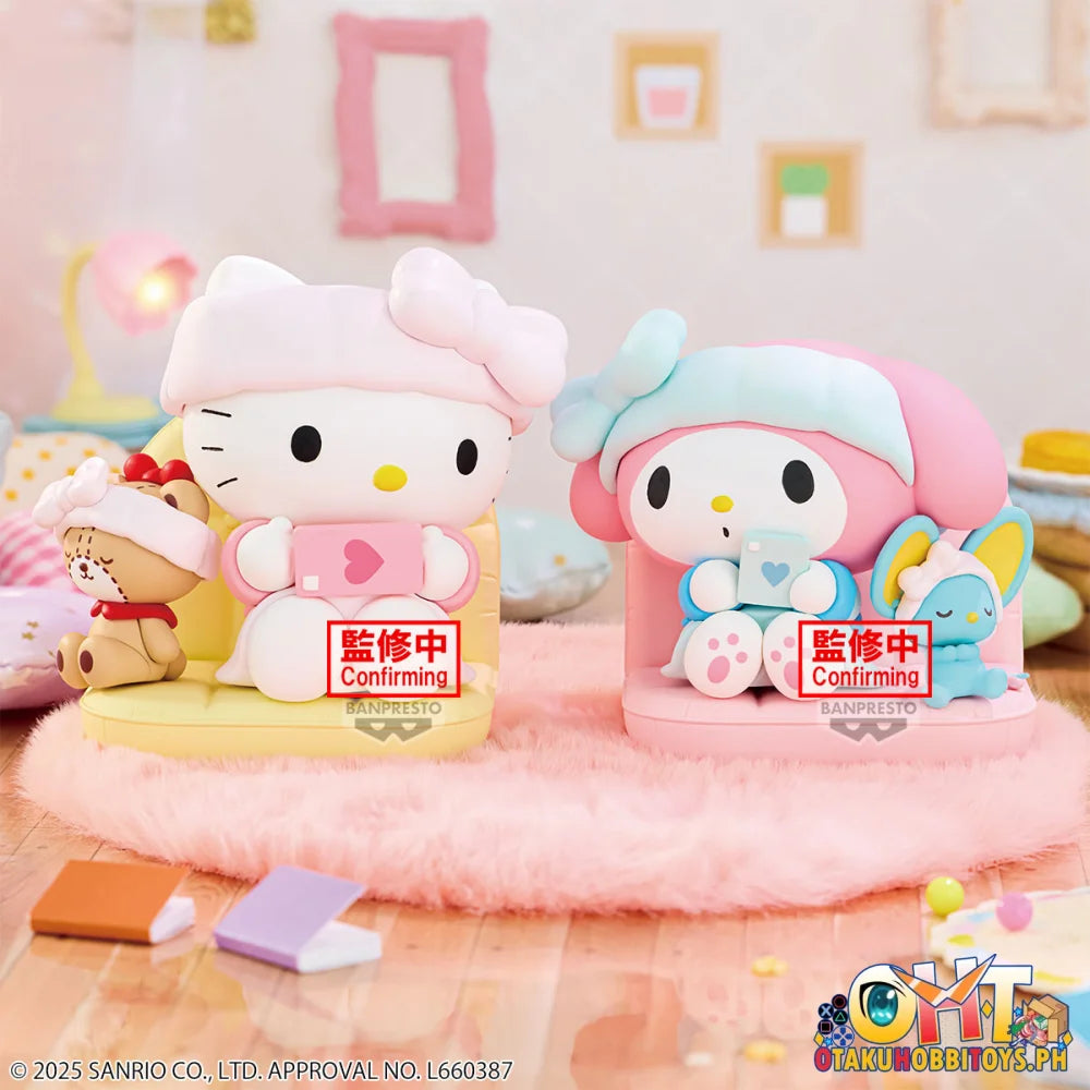 Banpresto Sanrio Characters Nakayoshi Memories Relaxing Time at Home -hello Kitty & My Melody- (a:hello Kitty) Prize