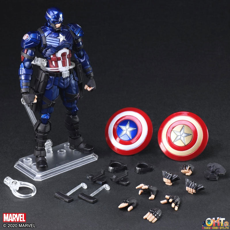 Bring Arts Marvel Universe Variant Captain America Designed By TETSUYA NOMURA