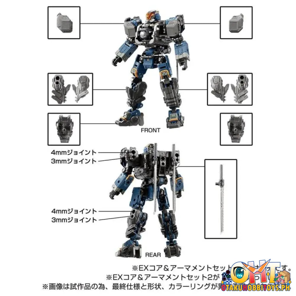 Diaclone Tm-23 Tactical Mover Ex Core & Armament Set 2