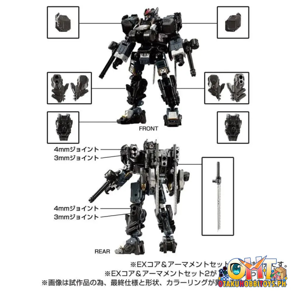 Diaclone Tm-23 Tactical Mover Ex Core & Armament Set 2