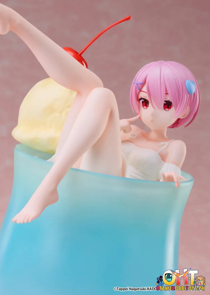 Elcoco 1/7 Re:zero -Starting Life In Another World- Ram Cream Soda Scale Figure
