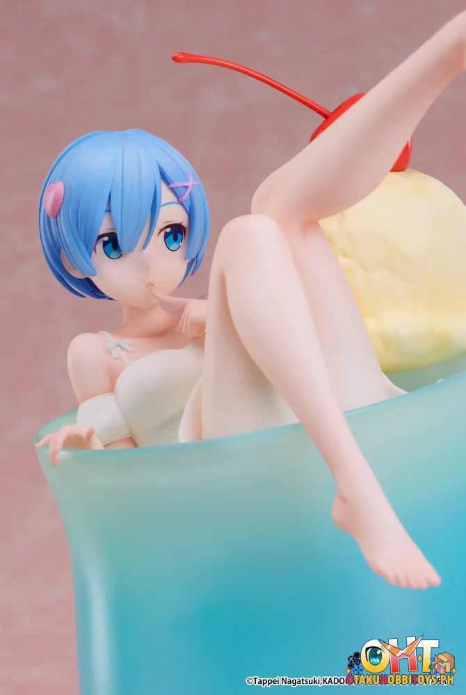 Elcoco 1/7 Re:zero -Starting Life In Another World- Rem Cream Soda Scale Figure