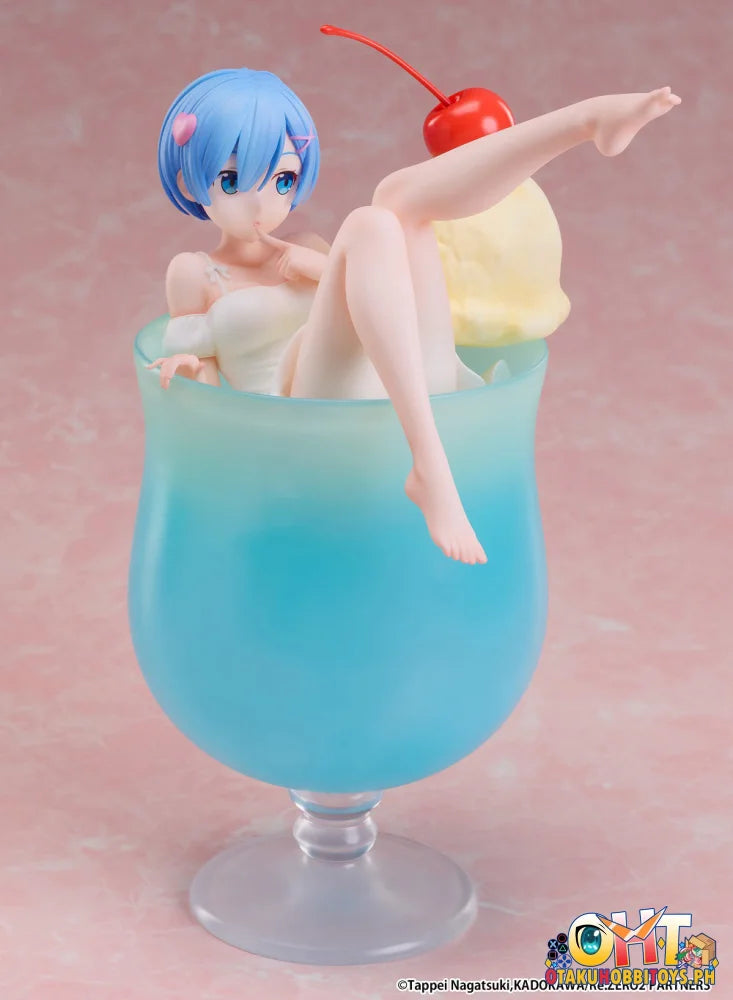 Elcoco 1/7 Re:zero -Starting Life In Another World- Rem Cream Soda Scale Figure